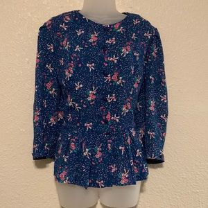 Sheer button up blouse